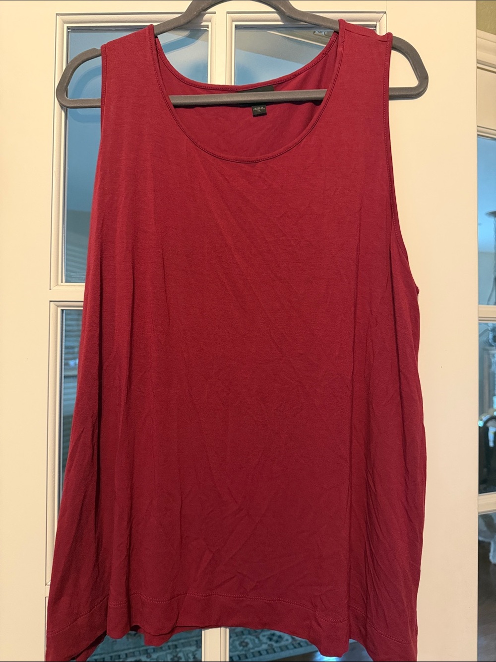 J. Jill Sleeveless Scoop Neck Tank Top - Raspberry